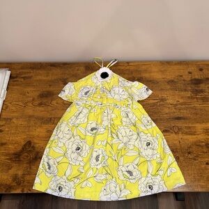 Janie & Jack Floral Yellow Kids Dress